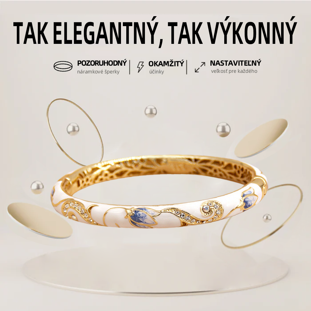 𝐂𝐙𝐓𝐈𝐂𝐋𝐄™Zlatý náramok s kláštornou emalou👩‍⚕️ Magnetická lymfatická terapia💥