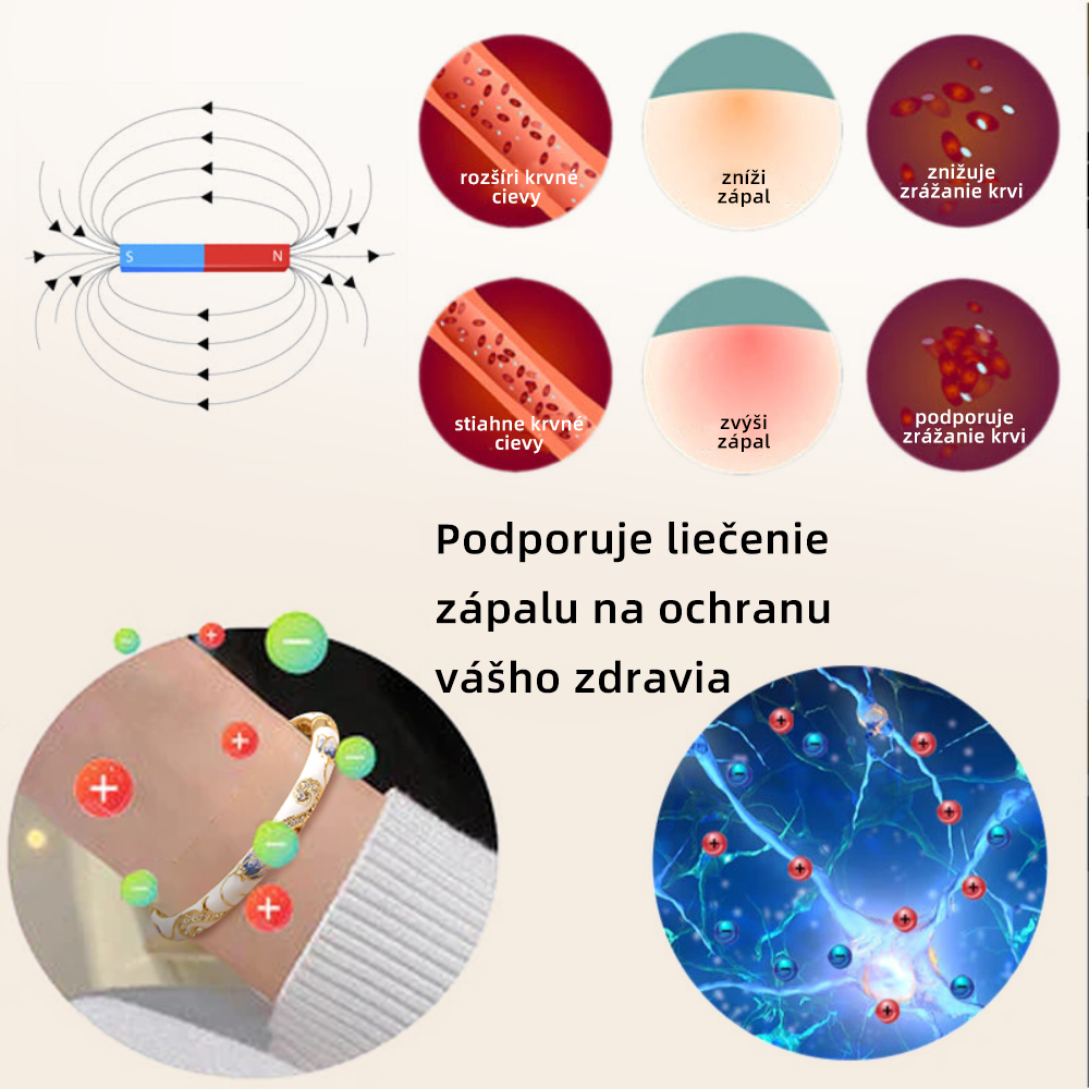 𝐂𝐙𝐓𝐈𝐂𝐋𝐄™Zlatý náramok s kláštornou emalou👩‍⚕️ Magnetická lymfatická terapia💥
