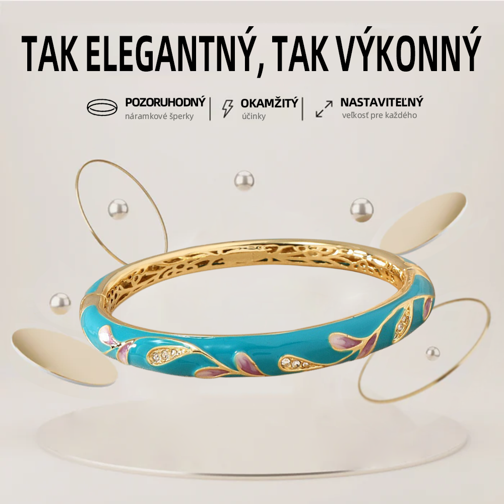 𝐂𝐙𝐓𝐈𝐂𝐋𝐄™Zlatý náramok s kláštornou emalou👩‍⚕️ Magnetická lymfatická terapia💥