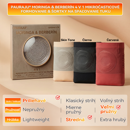 Oficiálny obchod značky |🩳𝑷𝑨𝑼𝑹𝑨𝑱𝑼®  MORINGA & BERBERÍN 4V 1 MIKROČASTICOVÉ FORMOVANIE & ŠORTKY NA SPALOVANIE TUKU💪