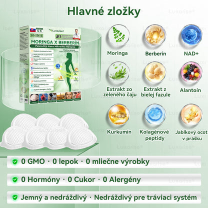 Oficiálny obchod  | 👩‍⚕️ 𝗟𝘂𝘅𝗮𝗿𝗶𝘀𝗲® Moringa X Berberín 10-In-1 Pokročilý Nano Mikroihla Nálepka(Raz denne, viditeľné zmeny za 7 dní) ✅ Obezita, cukrovka, spánková apnoe a problémy so kĺbmi🌟